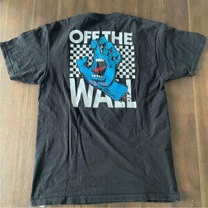 Vans Santa Cruz blue hand off the wall short sleeve T-shirt